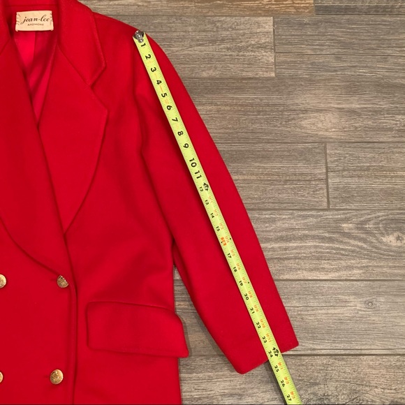 Wacs Works VTG Long Red Vintage Coat Jacket Long Length  M Medium USA - Picture 14 of 14